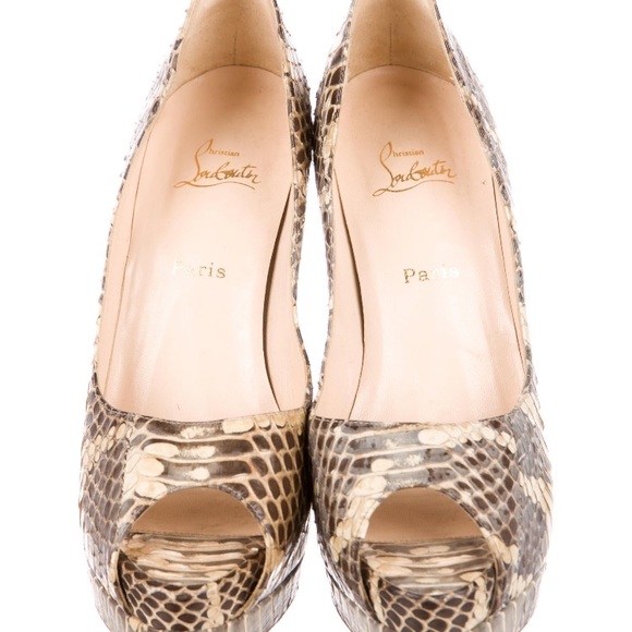 Christian Louboutin python heels - Picture 3 of 5